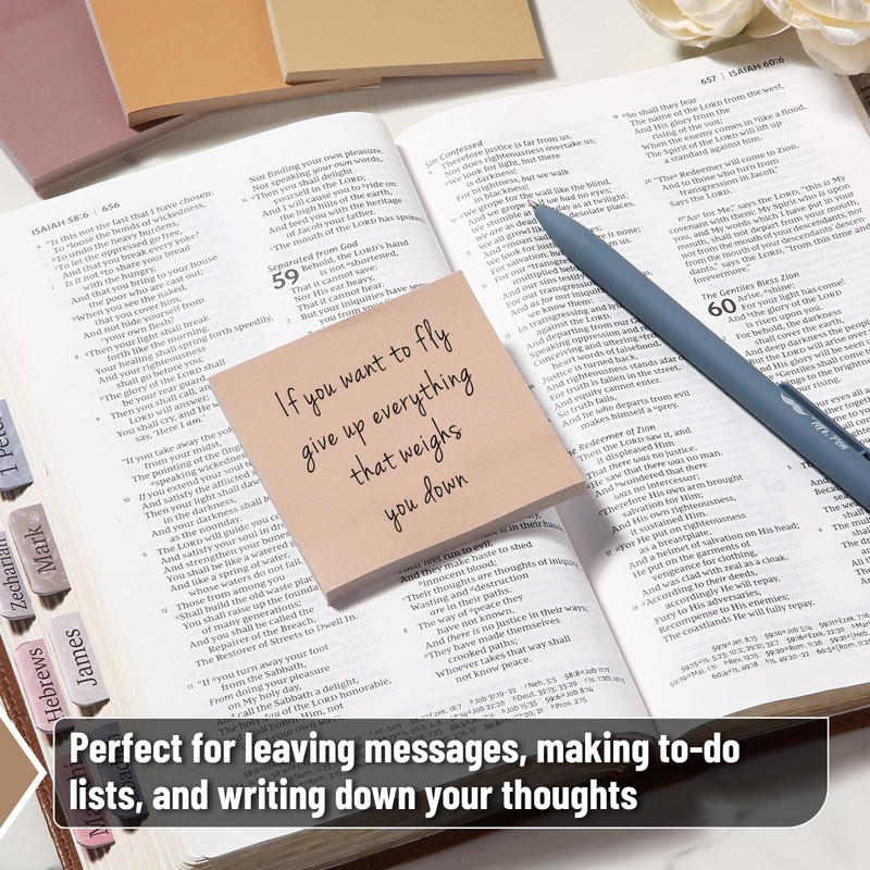 Mr. Pen- Sticky Notes, 3”x3”, 12 Pads, 600 Sheets, Vintage