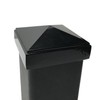 2.5" x 2.5" Aluminium Pyramid Post Cap for Metal Posts