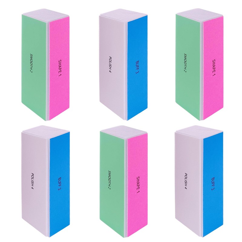 4 Way Nail Buffer Block (6 pcs), Nail Shine Buffers