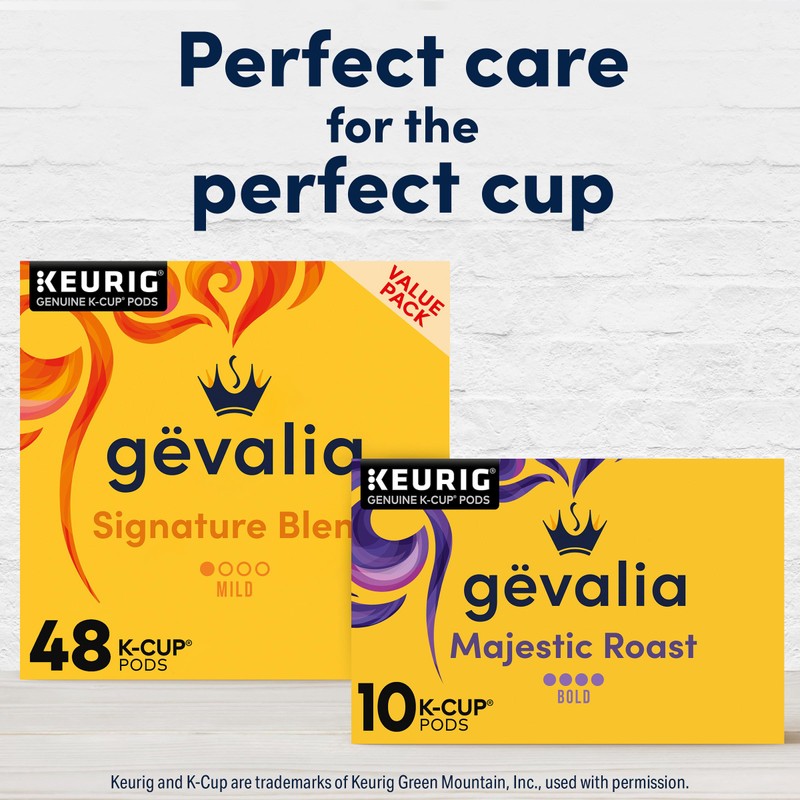 Gevalia Majestic Roast Bold Roast K‐Cup Coffee Pods, 10 ct