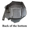 NLQR Driver Side Bottom Replacement Seat Cover Microfiber Leather Gray