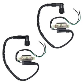 Amavoler 2 PCS Ignition Coil Parts Fit for Coolster 125cc 3050B ATV-3050B 3050 B3050A 110cc Kids 4 Quad Four Wheeler Roketa Baja Kazuma Meerkat 50cc Falcom 110cc 70cc Chinese Quad ATV Dirt Bike.