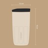 Wessper Tazze Riutilizzabile 400 ml, Bicchiere con Tappo per Bevande