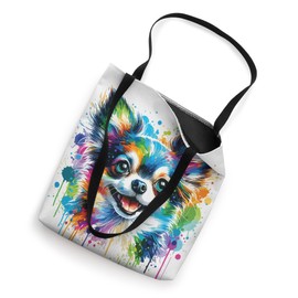 Watercolor Colorful Chihuahua Dogs Tote Bag