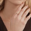 PAVOI 14K Gold Plated CZ Cross Ring | Eternity Promise