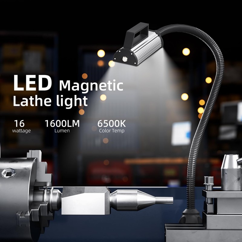 Youtemei Lathe Led Work Light Waterproof Gooseneck Lamp Mechanic Light