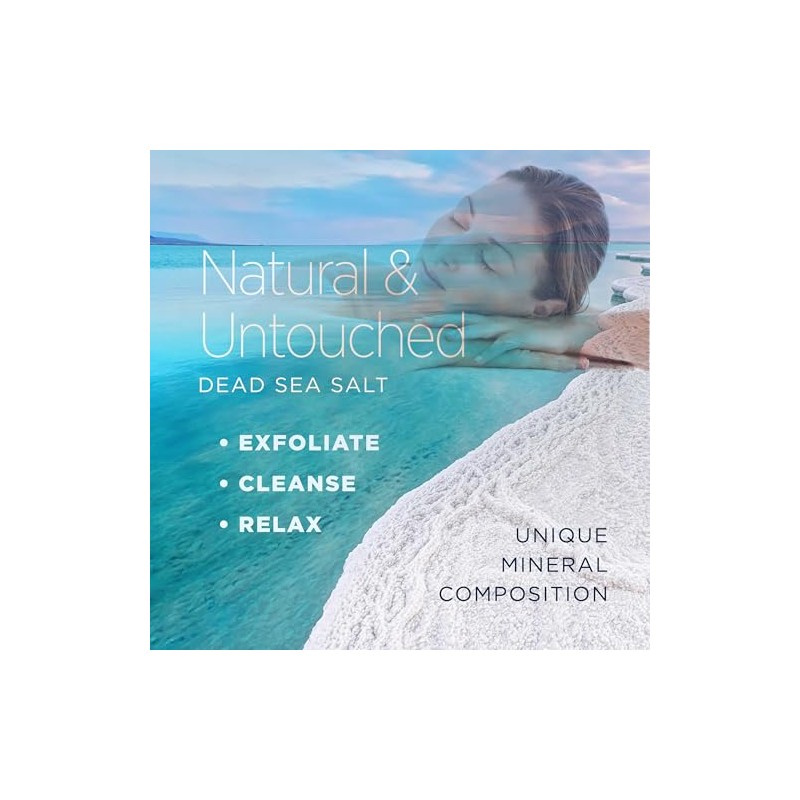 Minera Dead Sea Salt, 100% Pure & Certified 5lbs Bulk