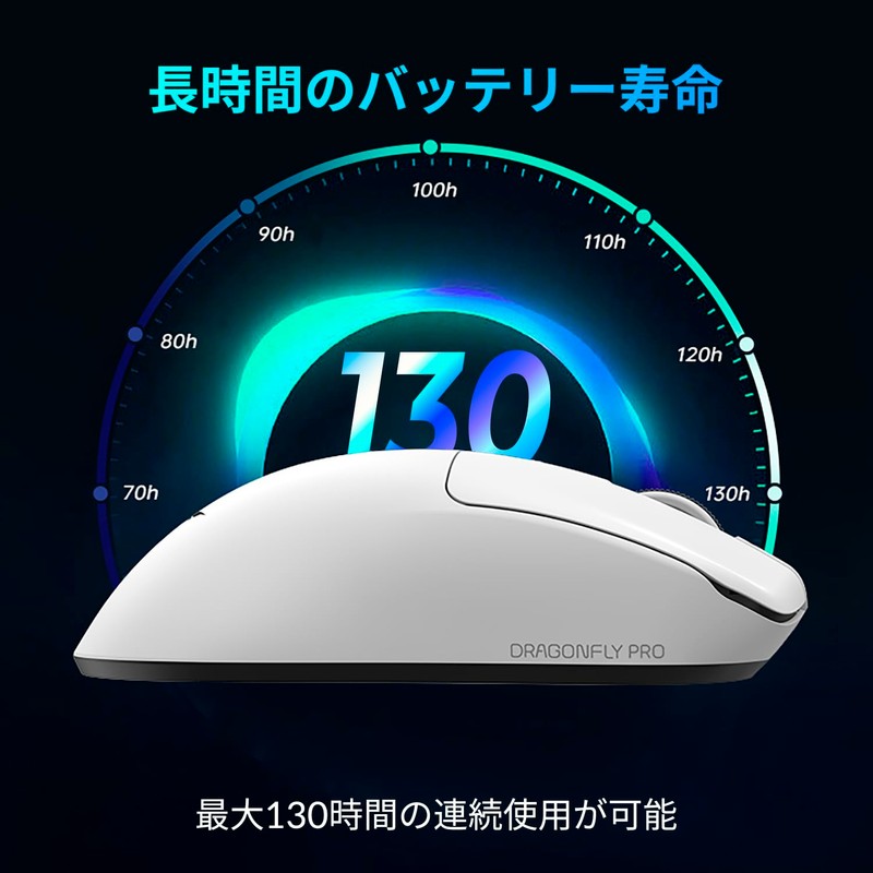 VGN Dragonfly F1 Pro Max White Wireless Gaming Mouse, Lightweight,