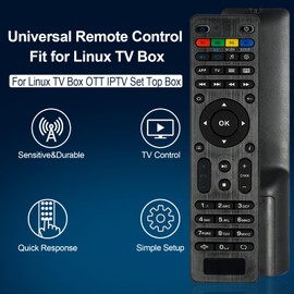 MAG254 Remote Control for Linux TV Box, MAG250 for IPTV Set Top Box Linux TV Box MAG255 MAG256 MAG257 MAG275 MAG349 MAG350-No Setup Required