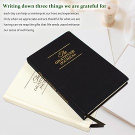 Meunmro Gratitude Journal, Undated Life Diary with Prompts, Daily Mindfulness Guided Diary for Gratitude, Positivity, Happiness, Self-Reflection (Beige)