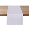 Ruvanti Linen Table Runner 60 Inches, Classic Hemstitch, Washable, Reusable,