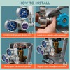 INKBIRDPLUS 12V DC CO2 Regulator with Dual Gauges, Bubble Counter