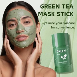 SHUIKU Green Tea Clay Stick for Men & Women, Blackhead Remover and Pore Cleanser with Green Tea Extract for Oil Control, and Deep Cleansing Facial Mask for All Skin Types (2 packs)