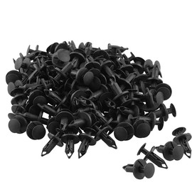 AHOMASH 8mm(5/16") Hole Plastic Rivets Fastener Push Clips for Car Auto Fender Bumper Body Panels, 120Pcs