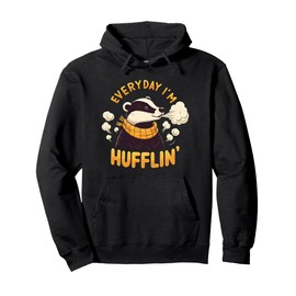 Everyday I'm Hufflin' Huffle Puff Cute Honey Badger Animal Pullover Hoodie