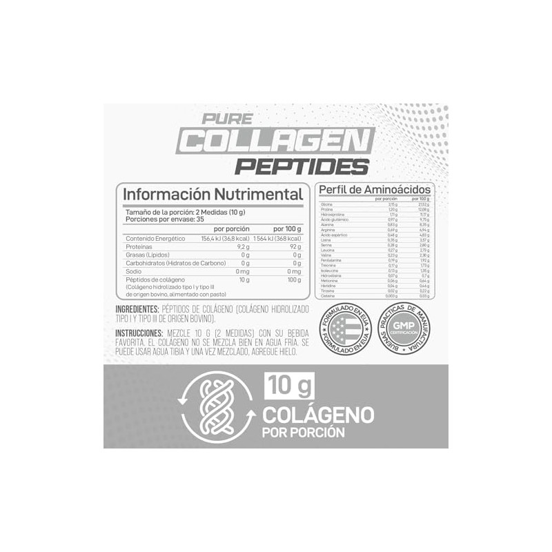 Forzagen Péptidos Colágeno Pure Collagen Peptides Colageno Servicios Sabor Olor
