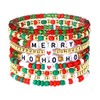 TOFBS Women's Polymer Clay Christmas Bangles Stackable Bracelet Kit Colourful