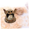 Generic Ghost Shape Hamster Hideout Adorable Ceramic House for Animals