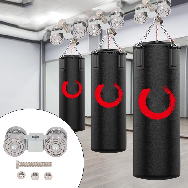 4 Beam Trolley Wheel Trolley Assembly Roller with Screw 3