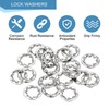 sourcing map M4 100Pcs Internal Tooth Washers, 304 Stainless Steel
