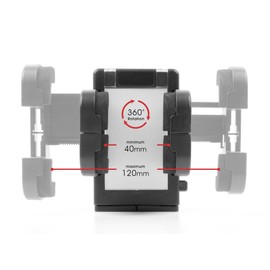 DURAGADGET Adjustable Car Mount On Windscreen Or Air Vent Ideal - Suitable for Archos 50C Oxygen|64 Xenon|53 Platinum|50 Platinum|45 Platinum|35 Titanium/Emporia Smart