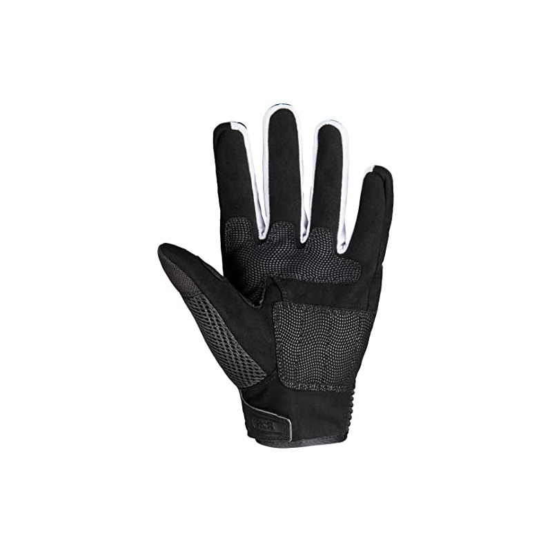 IXS Samur-Air 2.0 Motorcycle Gloves (Black/White, 2XL)