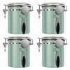 4PCS Coffee Storage Canister 1.5L 51OZ Double Airtight Coffee Beans
