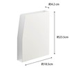 Yamazaki 4126 Magnetic Print Case, White, Approx. W 7.3 x