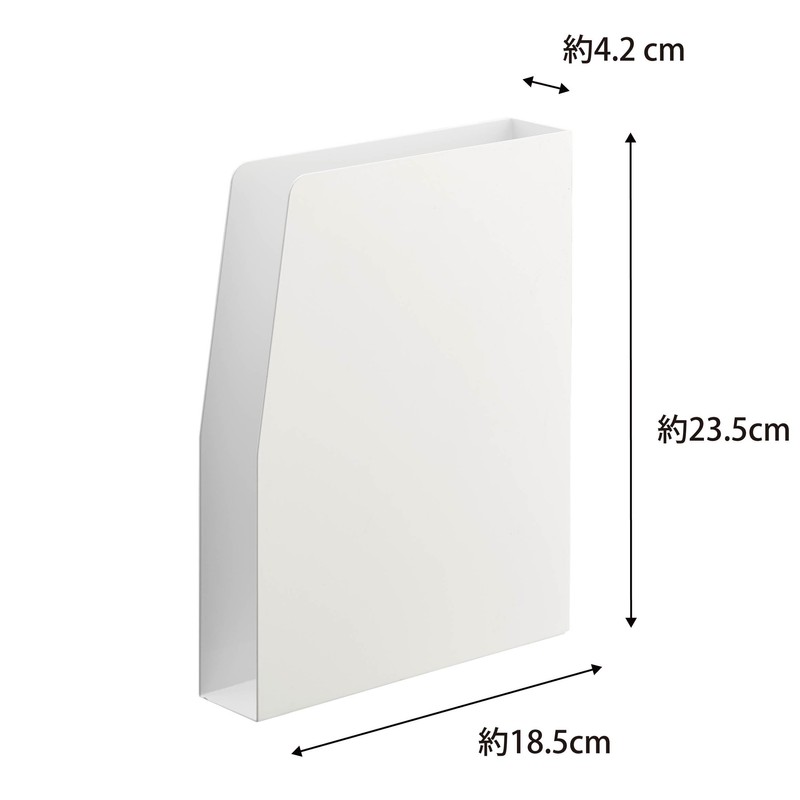 Yamazaki 4126 Magnetic Print Case, White, Approx. W 7.3 x