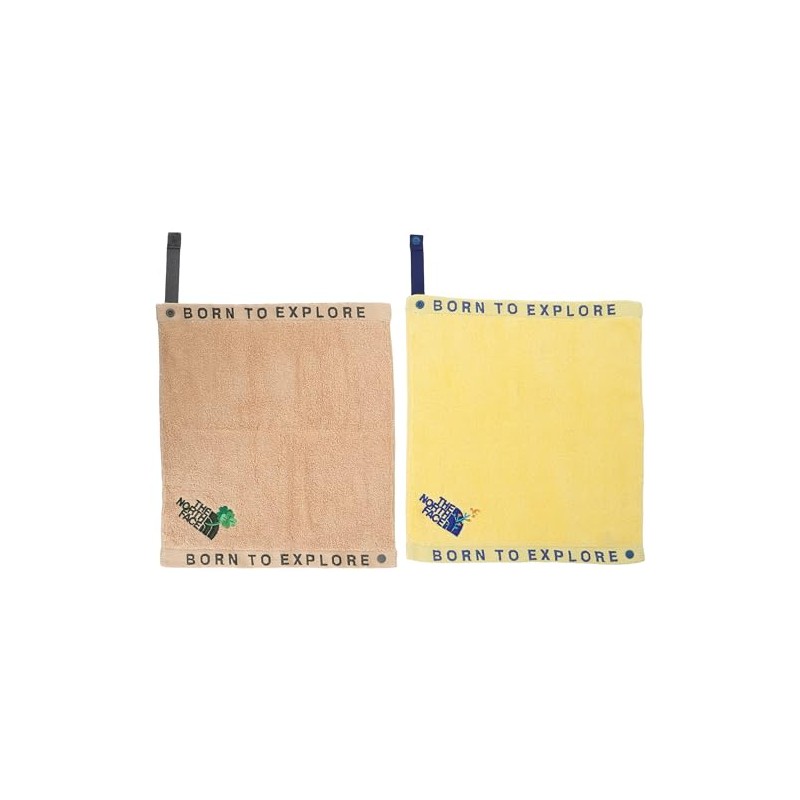 Nature Dye Hand Towel Set Clover C Flower, Clover C