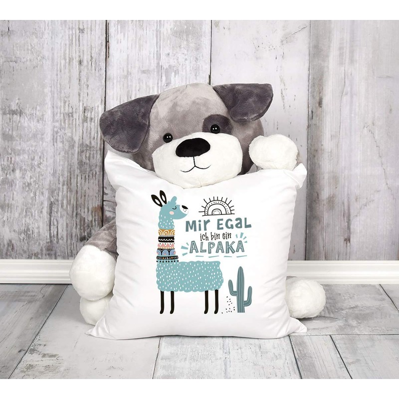 SpecialMe® Cushion Cover Mir egal ich Bin Ein Alpaca –