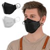 [BOTN] 10pcs Black Plus Size KF94 Protective Safety Face Mask