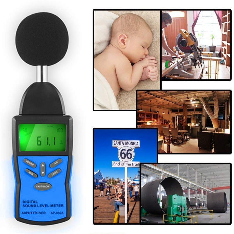 Decibel Measuring Device, Digital Sound Level Meter, Measuring 30 dBA