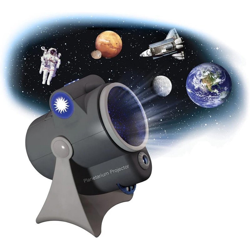Smithsonian Star Projector - Room Planetarium with LED Display, Black