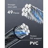 KEYSTP Bike Lock Cable, Up to 15mm Thicker Steel Cable,