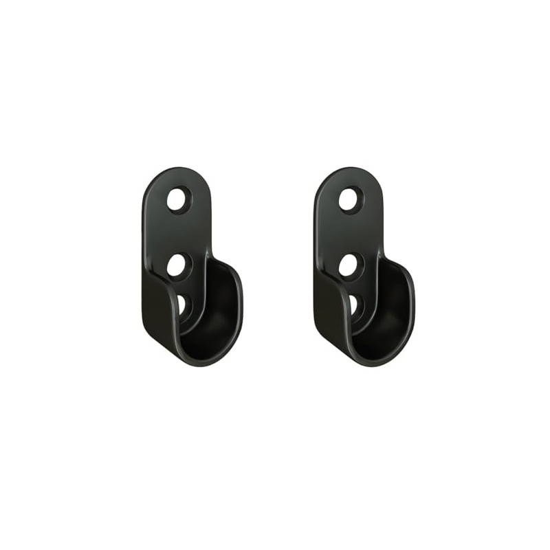 MS Beschläge Wall Bracket 1 Pair Clothes Rail Holder Coat