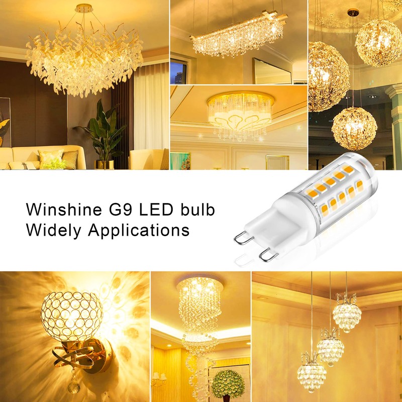 Winshine 10 Pack Dimmable LED Light Bulb 2700K Soft White,