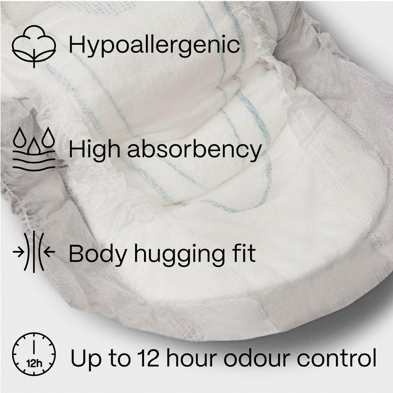 Invizi Male Guards Level 3 – Ultra-Absorbent Disposable Guards for