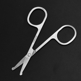 Stainless Steel Nose Hair Scissors Nose Hair Removal Round Blade Nose Hair Scissors 9ea