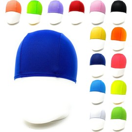 AQASKIN Professional monochrome polyester swimming caps - discount - unisex swimming cap with fascinating effect. Quantity packs of 50-100-250-500-1000 (royal blue)