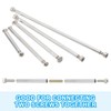 PATIKIL 60mm (2.4") Round Coupling Nuts Kit, M4 Threaded Connector