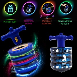 The Dreidel Company El Dreidel láser musical más sorprendente para Janucá y Hanukkah divertido a partir de 3 años (paquete de 2)