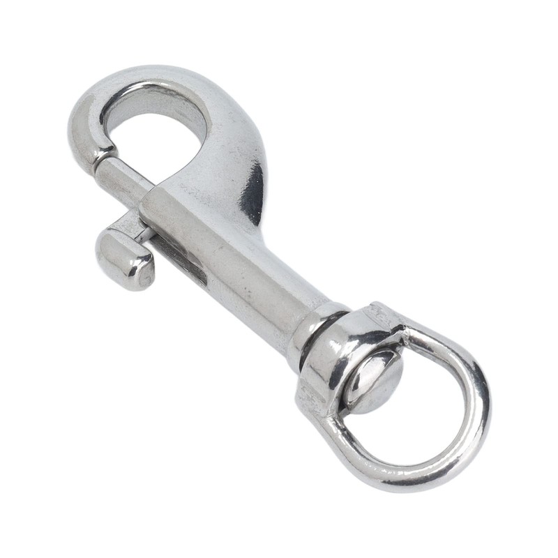 Single Ended Swivel Snap Hooks, 316 Stainless Steel Swivel Eye
