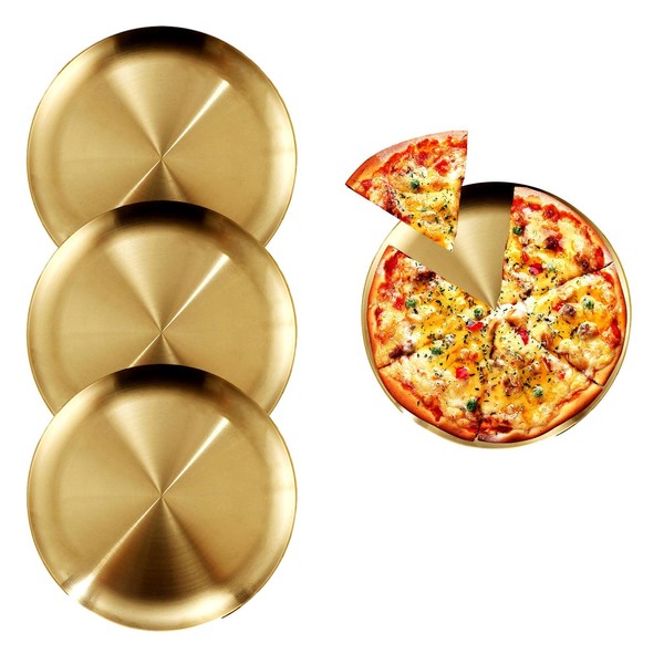 CheeseandU 4Pcs Pizza Pans 9 Inch Pizza Tray Oven Pizza