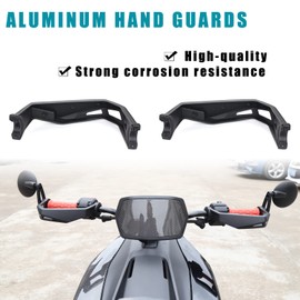 CPOWACE Aluminum Hand guards Kit Compatible with Can Am Ryker Replace for 219400998 Black Handguards Handlebars Protector (2PCS)