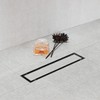 SaniteModar Linear Shower Drain, Black Shower Drain 12 inch with