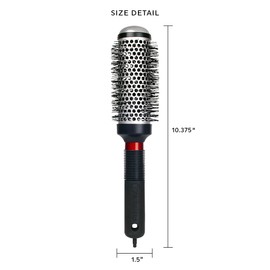 Cricket Technique Thermal Hair Brush #350 1.5” for Curling, and Styling – Heat-Retaining Barrel with Anti-Static Tourmaline Bristles, Round Thermal Brush, Ideal for All Hair Types
