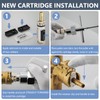 1222 Replacement Cartridge Kit for Moen One-Handle PosiTemp Faucets, Replacement