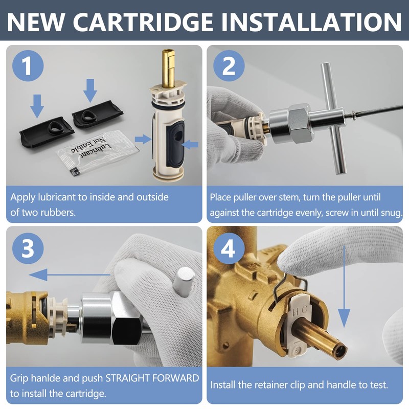 1222 Replacement Cartridge Kit for Moen One-Handle PosiTemp Faucets, Replacement