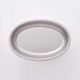 VINTAGEINOX Oval Bowl, 9.1 inches (232 mm), Made in Japan, Cafe, Restaurant, Plate, Stylish, Stainless Steel, Aging, Unbreakable, Dishwasher Safe